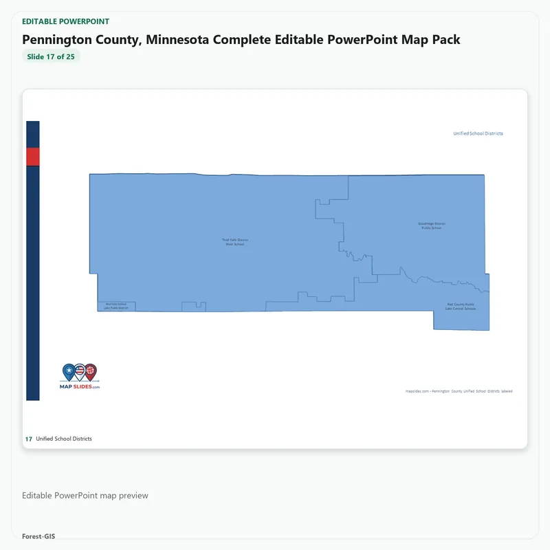 Pennington County, Minnesota Editable Map Pack - Image 5