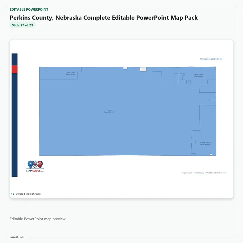 Perkins County, Nebraska Editable Map Pack - Image 5