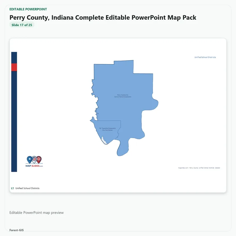Perry County, Indiana Editable Map Pack - Image 5