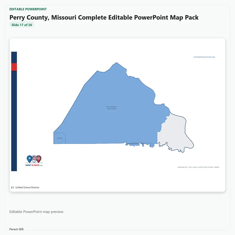 Perry County, Missouri Editable Map Pack - Image 5