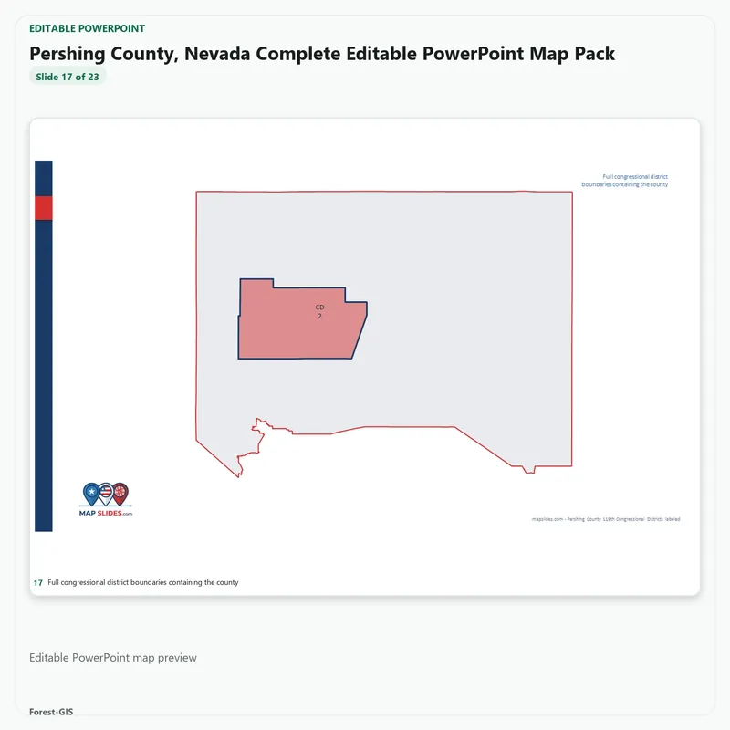 Pershing County, Nevada Editable Map Pack - Image 5