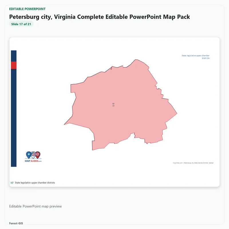 Petersburg city, Virginia Editable Map Pack - Image 5