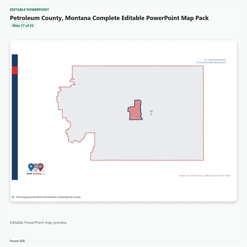 Petroleum County, Montana Editable Map Pack - Image 5