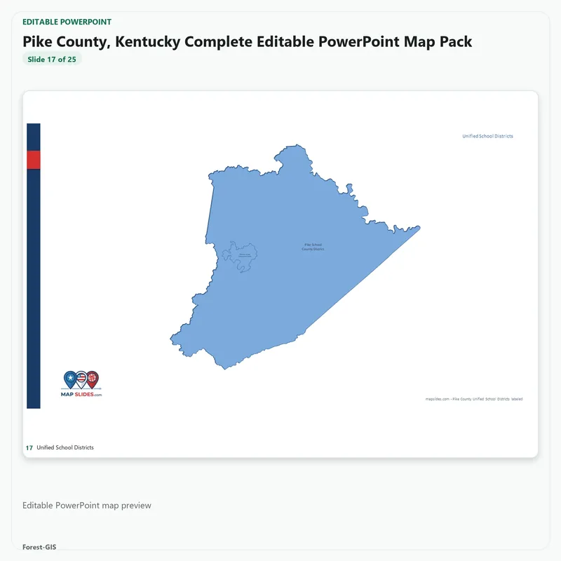 Pike County, Kentucky Editable Map Pack - Image 5