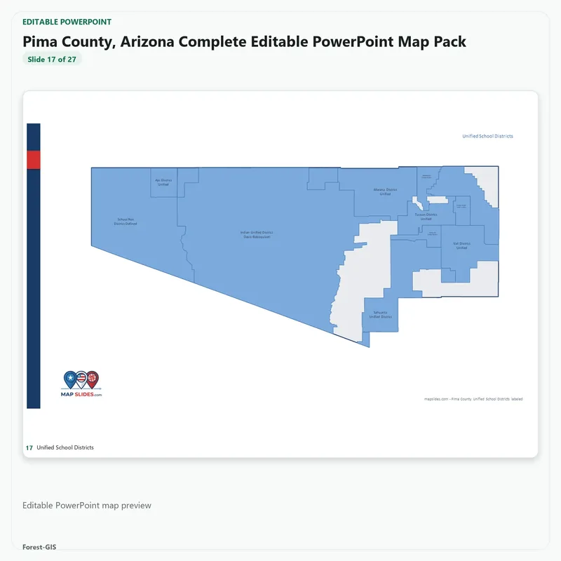 Pima County, Arizona Editable Map Pack - Image 5