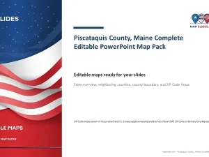 Piscataquis County, Maine Editable Map Pack