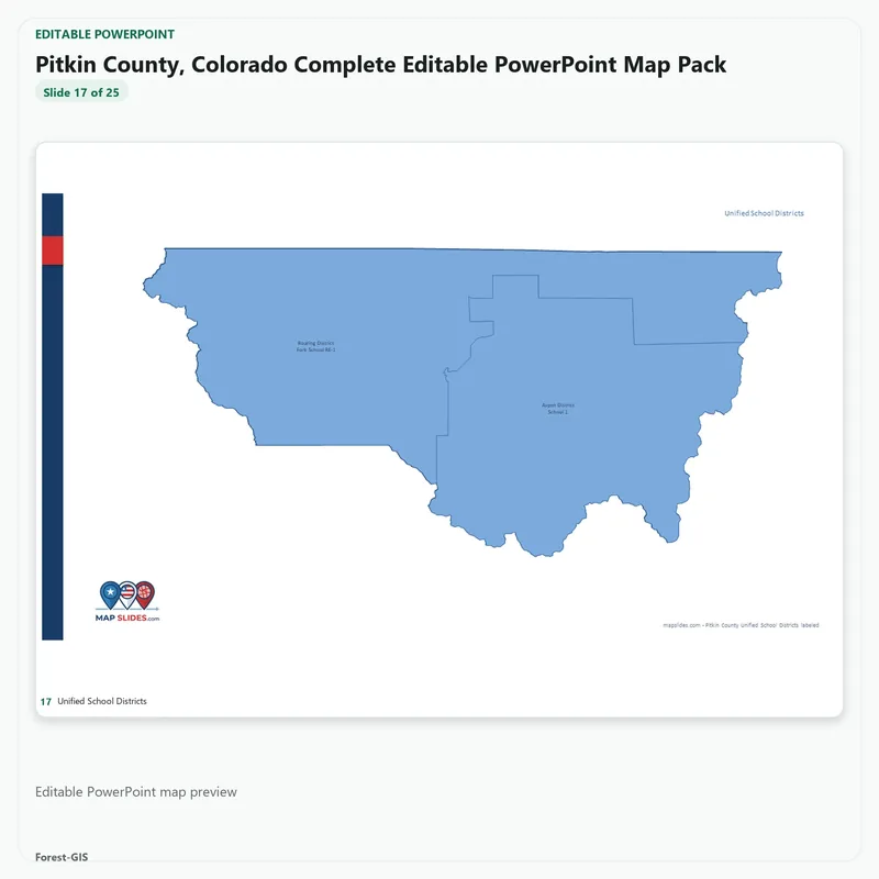Pitkin County, Colorado Editable Map Pack - Image 5