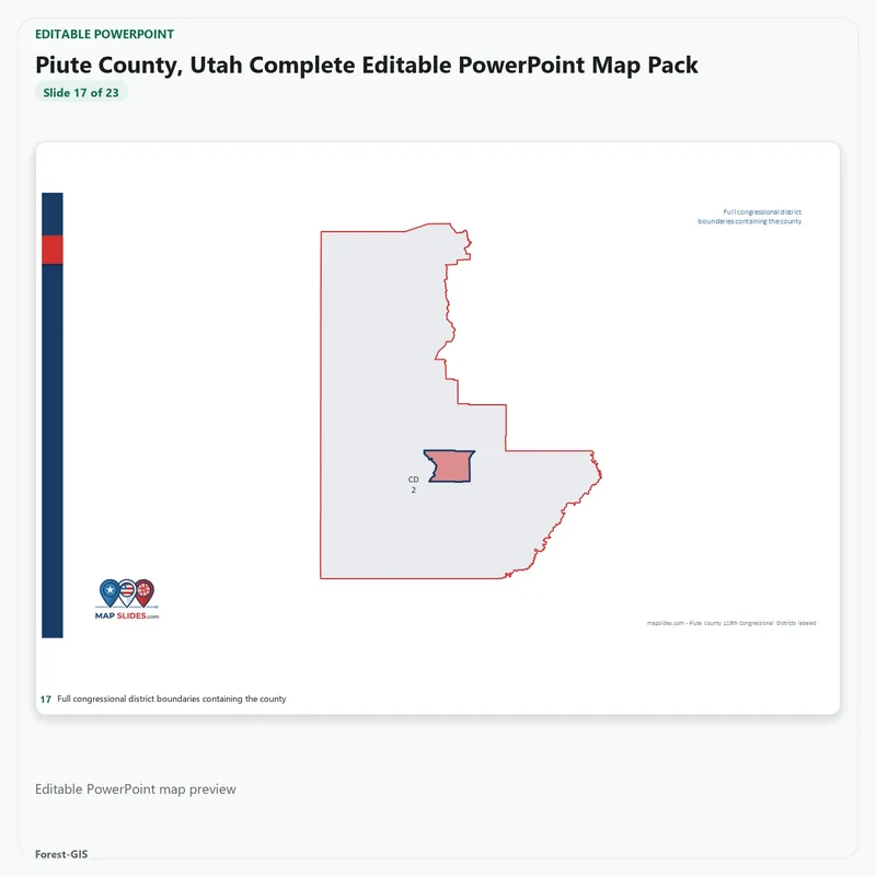 Piute County, Utah Editable Map Pack - Image 5