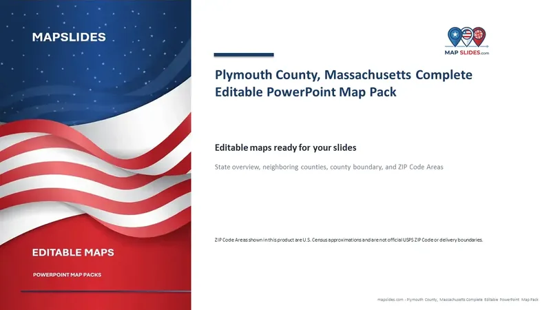 Plymouth County, Massachusetts Editable Map Pack