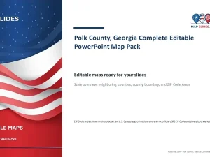 Polk County, Georgia Editable Map Pack