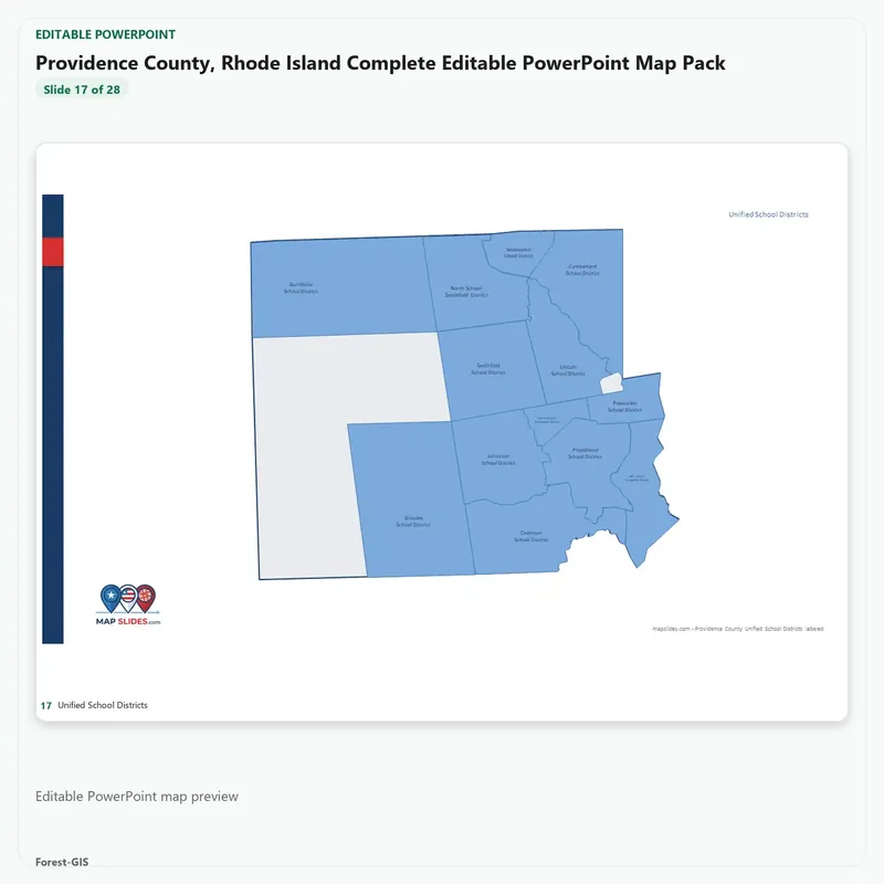 Providence County, Rhode Island Editable Map Pack - Image 5