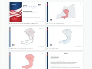 Queens County, New York Editable Map Pack