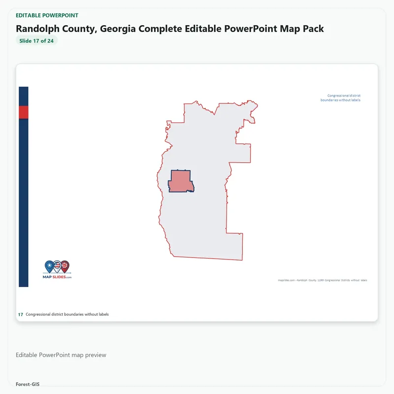 Randolph County, Georgia Editable Map Pack - Image 5