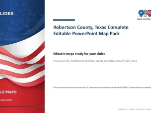 Robertson County, Texas Editable Map Pack