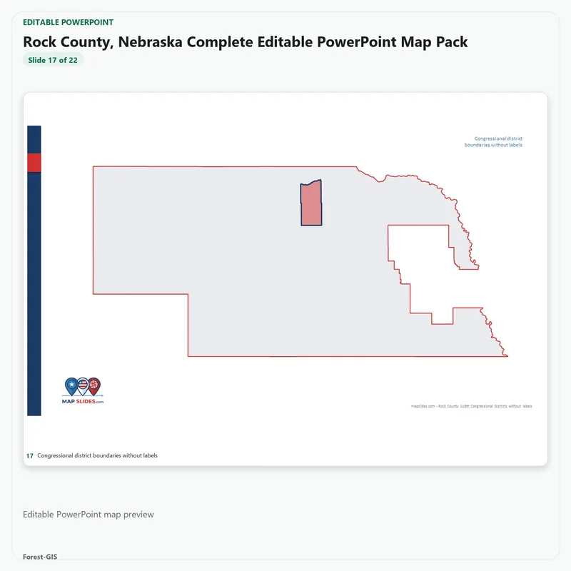 Rock County, Nebraska Editable Map Pack - Image 5