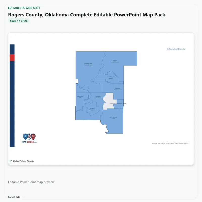 Rogers County, Oklahoma Editable Map Pack - Image 5