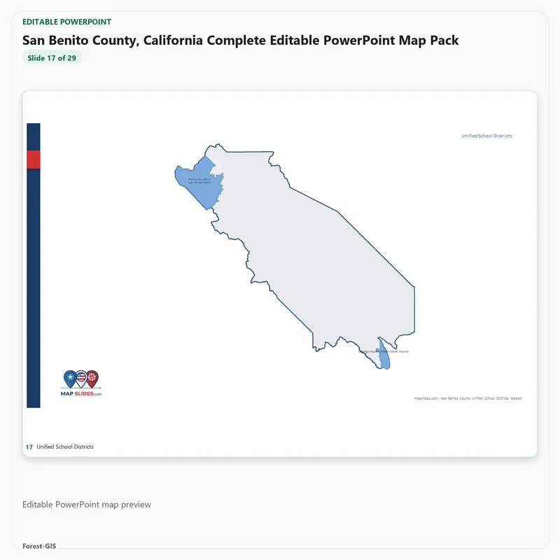 San Benito County, California Editable Map Pack - Image 5