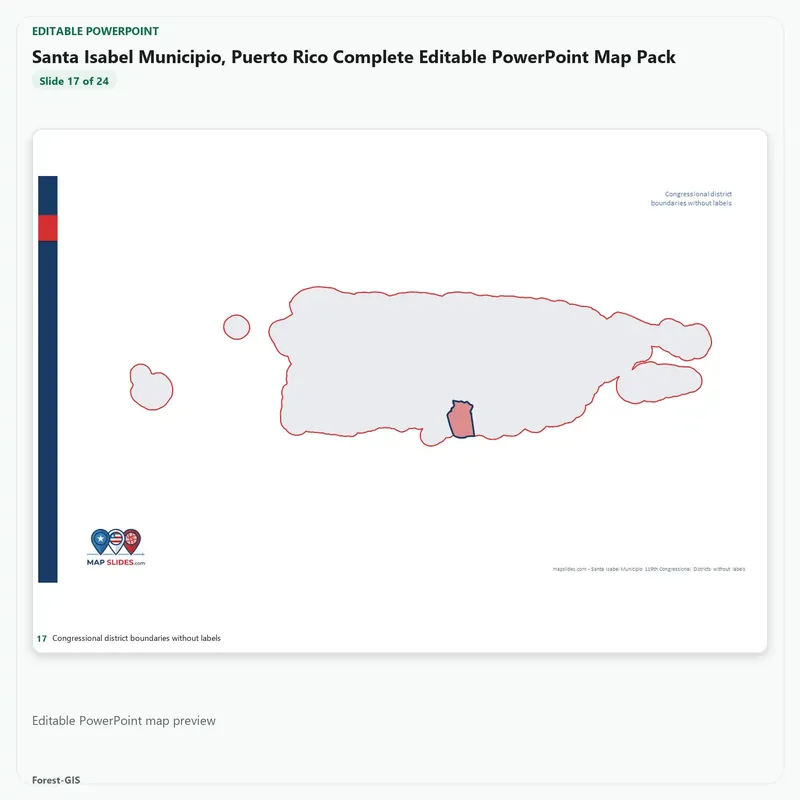 Santa Isabel Municipio, Puerto Rico Editable Map Pack - Image 5