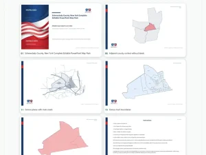 Schenectady County, New York Editable Map Pack