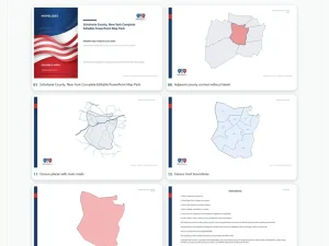 Schoharie County, New York Editable Map Pack