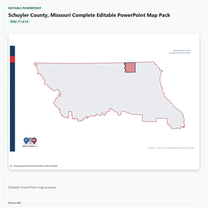Schuyler County, Missouri Editable Map Pack - Image 5