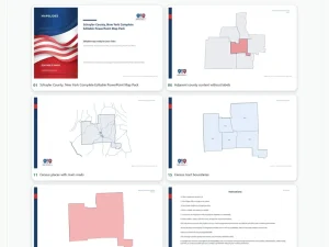 Schuyler County, New York Editable Map Pack