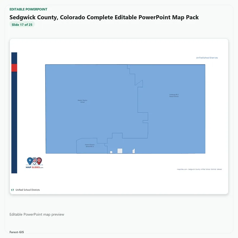 Sedgwick County, Colorado Editable Map Pack - Image 5
