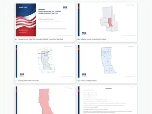 Seneca County, New York Editable Map Pack
