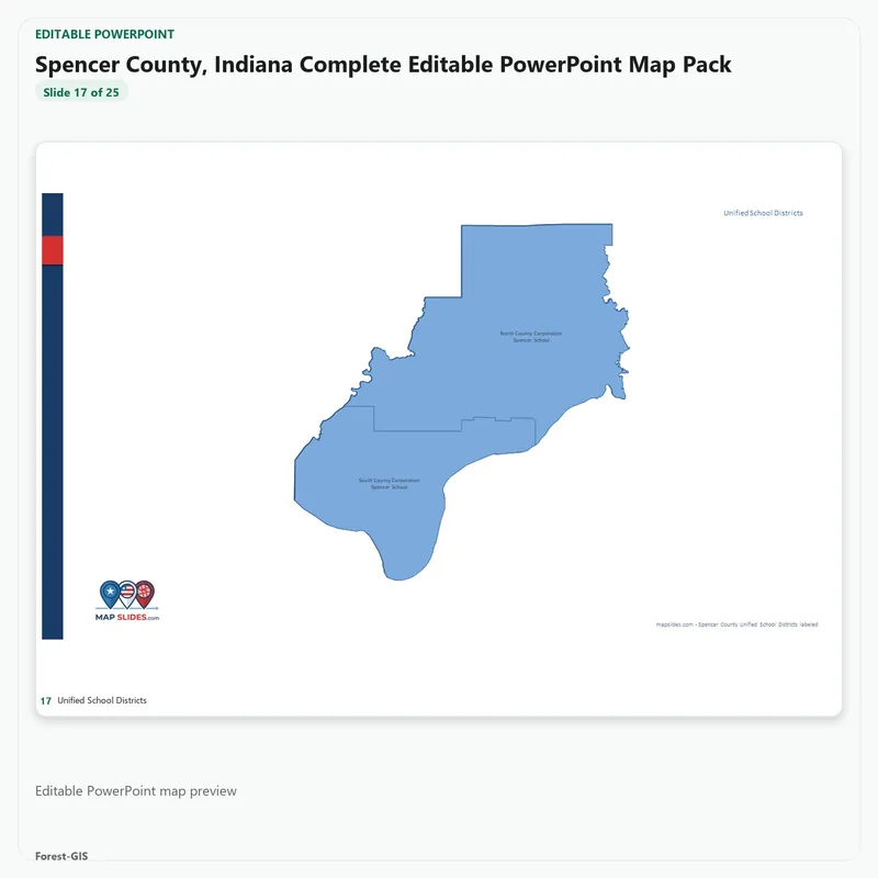 Spencer County, Indiana Editable Map Pack - Image 5