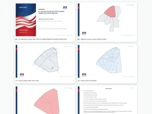 St. Lawrence County, New York Editable Map Pack