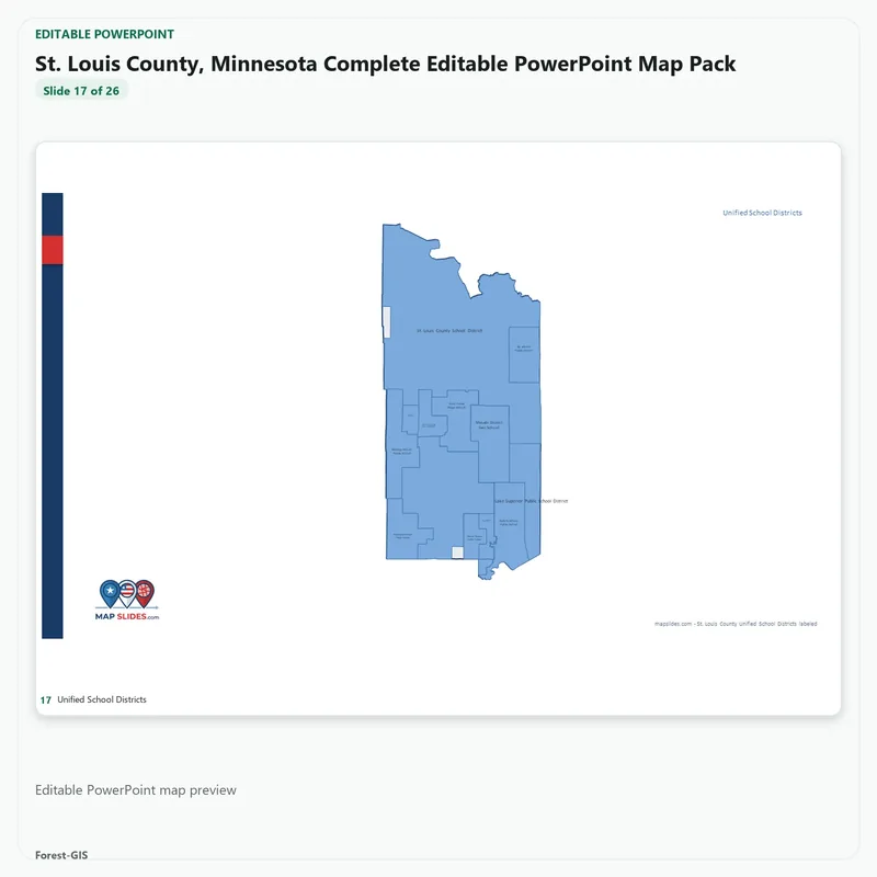 St. Louis County, Minnesota Editable Map Pack - Image 5