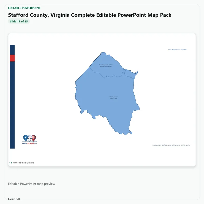 Stafford County, Virginia Editable Map Pack - Image 5
