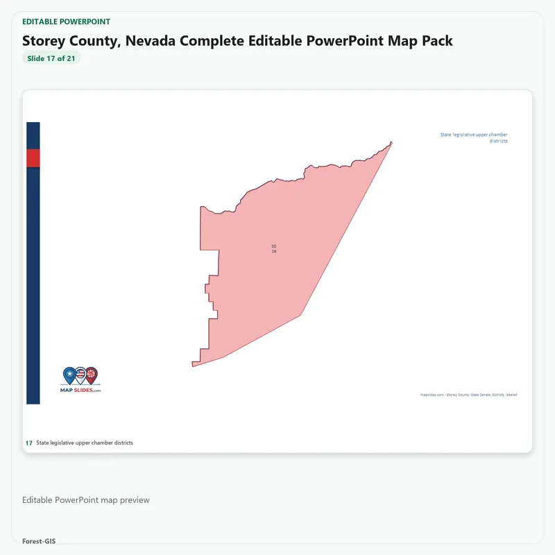 Storey County, Nevada Editable Map Pack - Image 5
