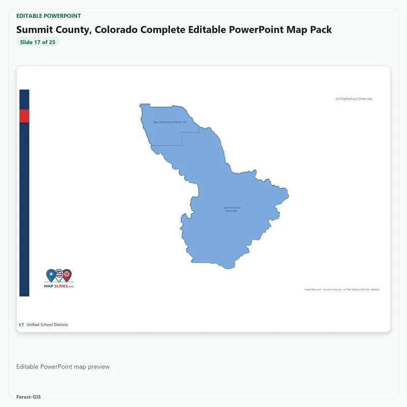 Summit County, Colorado Editable Map Pack - Image 5