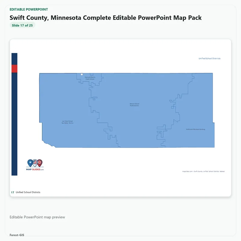 Swift County, Minnesota Editable Map Pack - Image 5