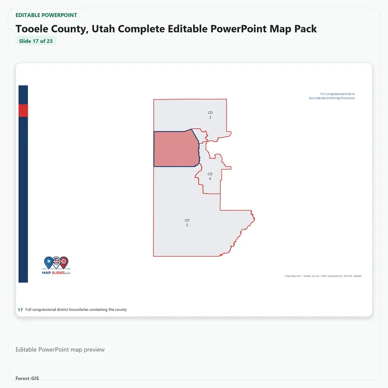 Tooele County, Utah Editable Map Pack - Image 5