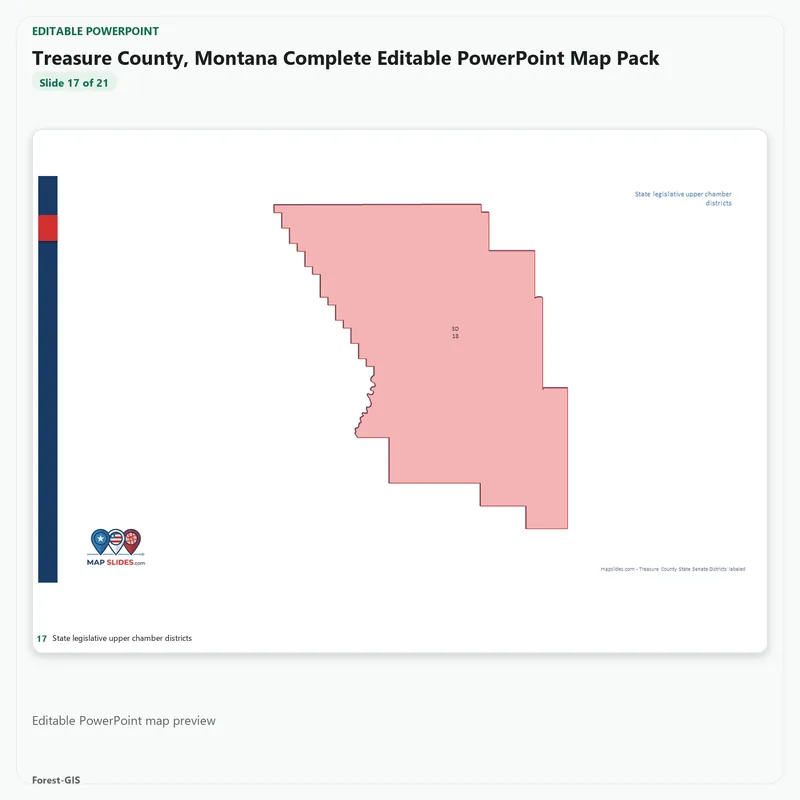 Treasure County, Montana Editable Map Pack - Image 5