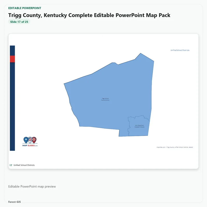 Trigg County, Kentucky Editable Map Pack - Image 5