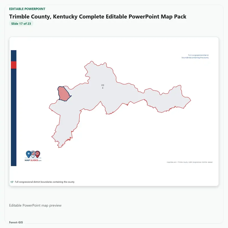 Trimble County, Kentucky Editable Map Pack - Image 5