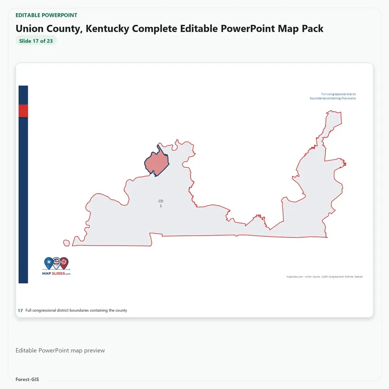 Union County, Kentucky Editable Map Pack - Image 5