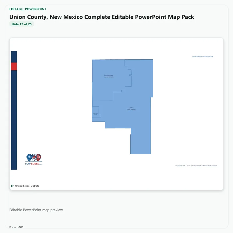 Union County, New Mexico Editable Map Pack - Image 5