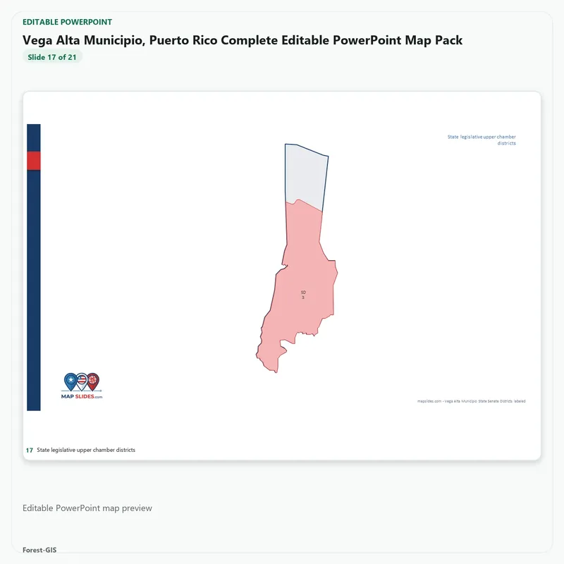 Vega Alta Municipio, Puerto Rico Editable Map Pack - Image 5