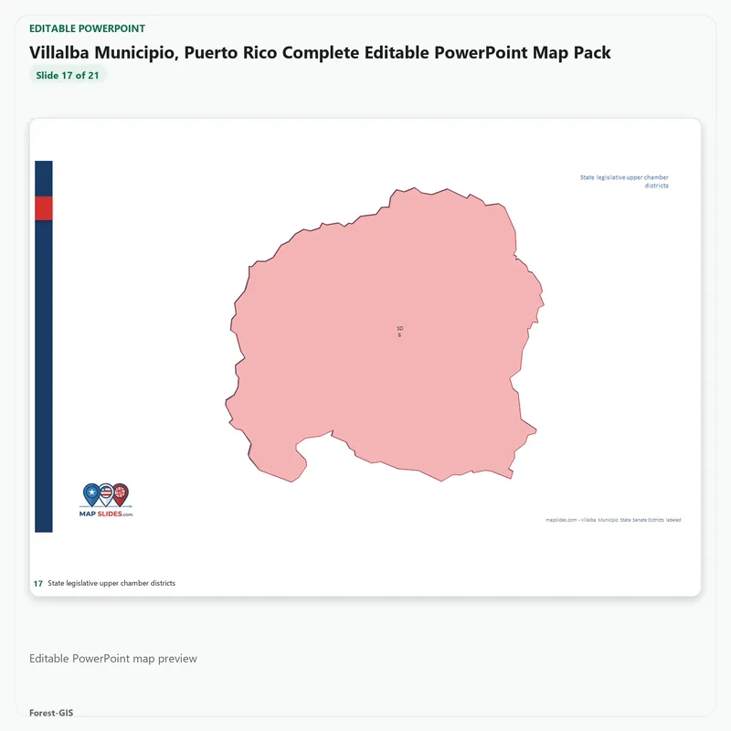 Villalba Municipio, Puerto Rico Editable Map Pack - Image 5