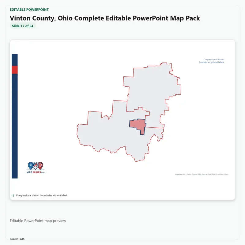 Vinton County, Ohio Editable Map Pack - Image 5