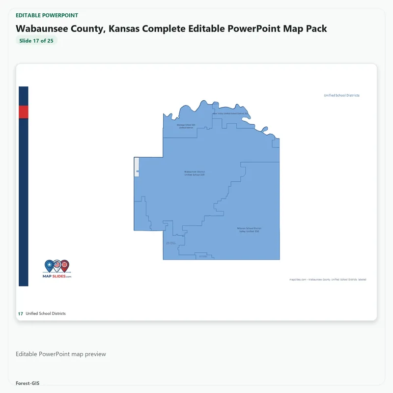 Wabaunsee County, Kansas Editable Map Pack - Image 5