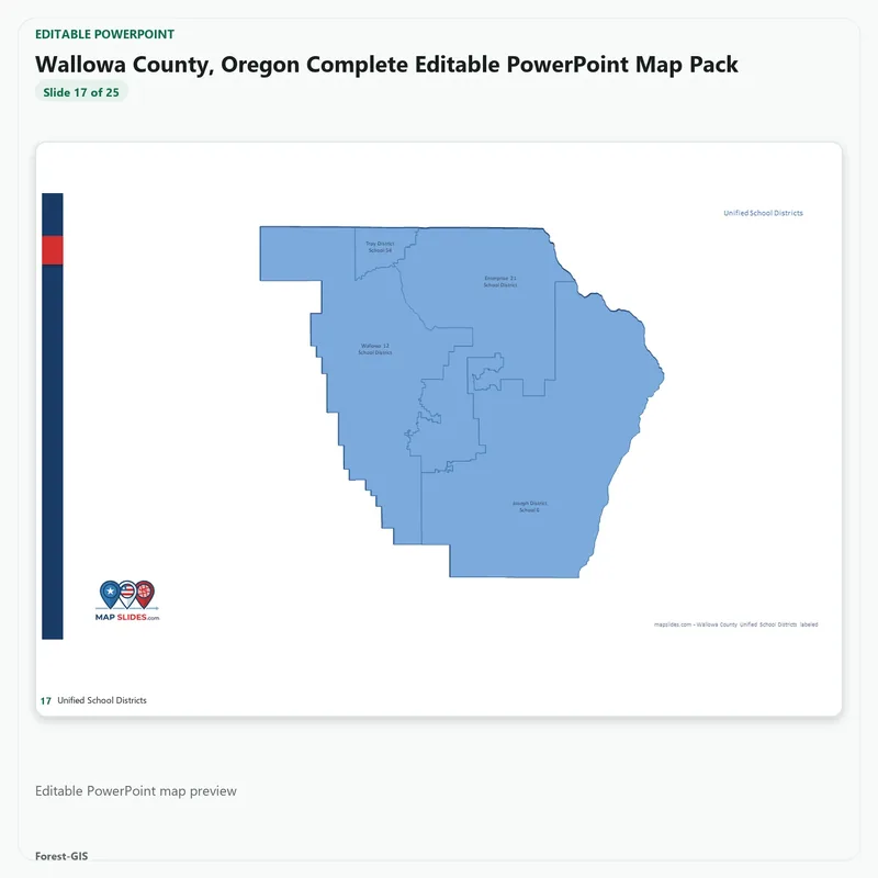 Wallowa County, Oregon Editable Map Pack - Image 5