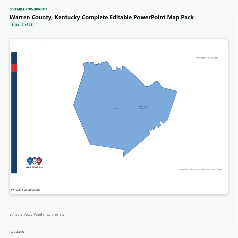Warren County, Kentucky Editable Map Pack - Image 5