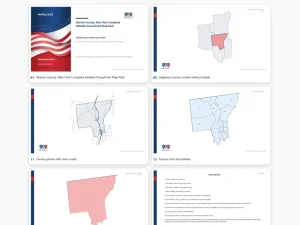 Warren County, New York Editable Map Pack