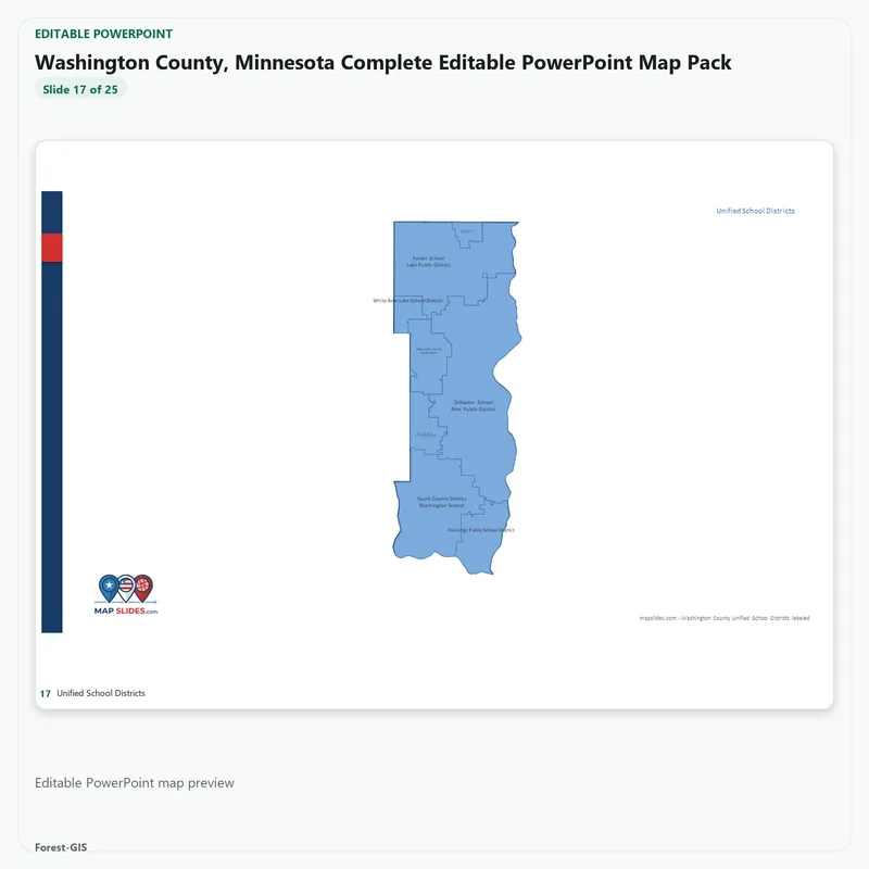 Washington County, Minnesota Editable Map Pack - Image 5