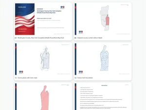Washington County, New York Editable Map Pack